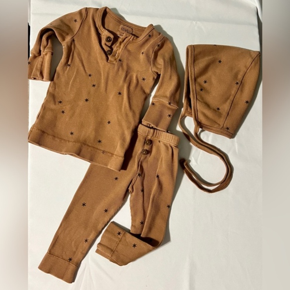 Kidwild Ribbed 3 Piece Outfit, 0-3 months